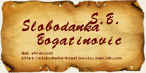 Slobodanka Bogatinović vizit kartica